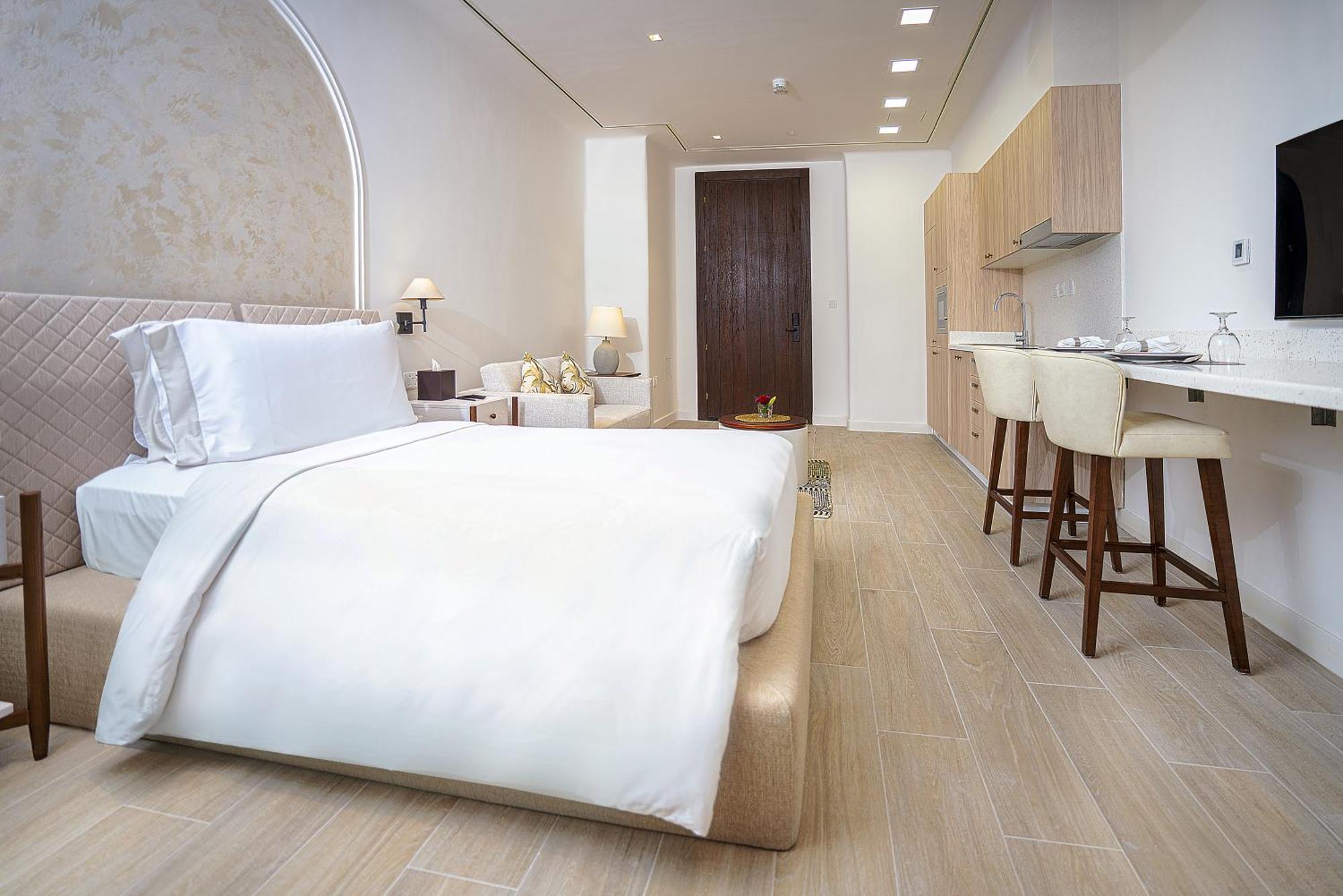 Mina Hotel And Residences By The Torch Ad-Dauha Zewnętrze zdjęcie A bedroom at the hotel
